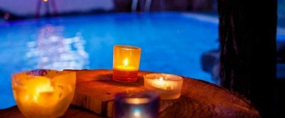 Candle-light swimming