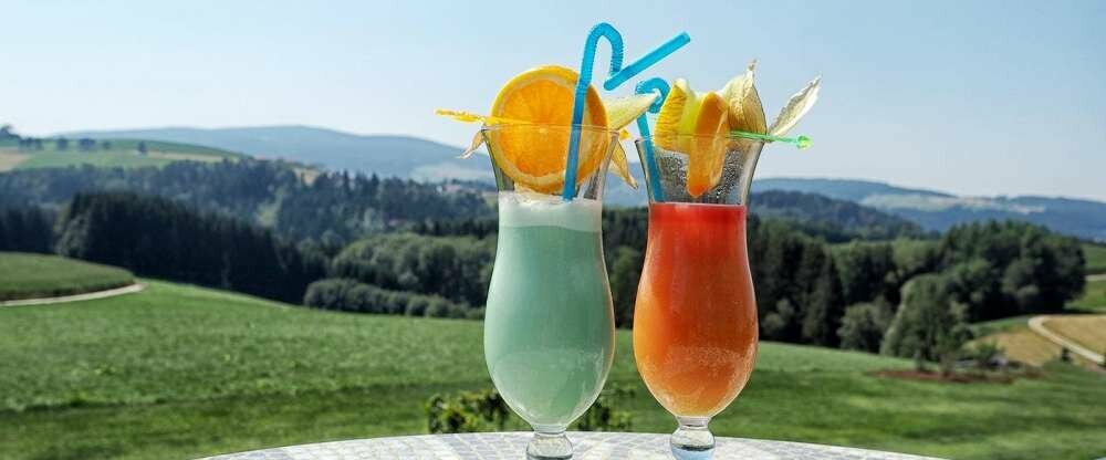 Cocktails auf der Panoramaterasse