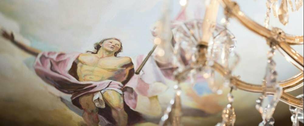 Deckmalerei Hotellobby