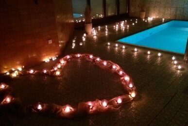 Deko Spa-Bereich , Quelle: Hotel Orbtal