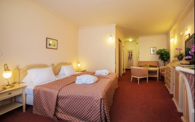 Deluxe Doppelzimmer für 2 Personen mit Deluxe Ausstattung.