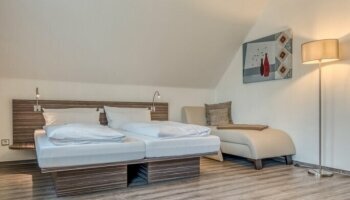 Die Doppelzimmer am Brauhaus, direkt neben dem Hotel.