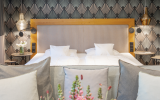 Gemütlich, modernes Doppelzimmer mit Blick auf den Garten