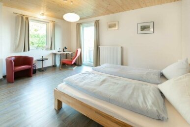 Doppelzimmer mit Balkon, Quelle: Hotel Hohe Flum