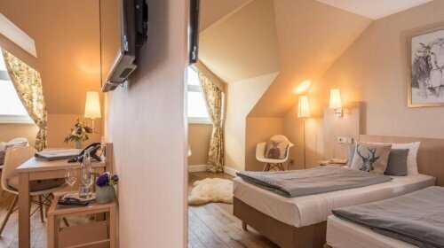 Die 33 Standardzimmer sind ca. 20 m² groß, zeigen sowohl zur Seeseite.

Die Zimmer sind ausgestattet mit Doppelbett, Klimaanlage, Flachbildfernseher mit Kabelanschluss und Videotext, Wecker und Radio, Zimmertresor  sowie Telefon- und Internetanschluss a