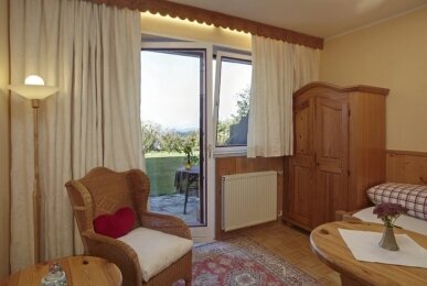  Einzelzimmer "Panoramablick" , Quelle: Biolandhaus Arche
