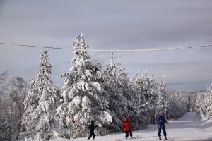 Erzgebirge im Winter