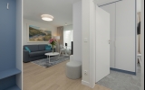 Die Zweizimmerwohnung mit einer Fläche von 33 m² besteht aus zwei Räumen (Wohnzimmer mit Kochnische und Schlafzimmer mit Doppelbett) sowie einem Badezimmer. Jede Wohnung verfügt über eine Loggia oder einen Balkon mit Balkonmöbeln.

Wichtige Informatione
