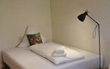 Schlafsofa aufgebettet