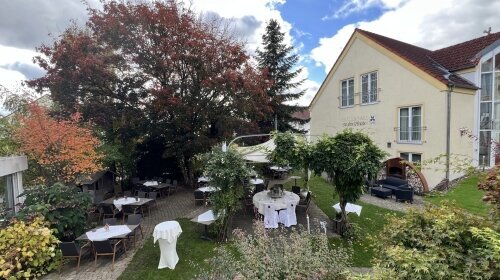 Flair Hotel Zum Schwarzen Reiter - Terrasse/Außenbereich