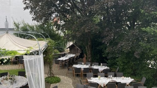 Flair Hotel Zum Schwarzen Reiter - Terrasse/Außenbereich