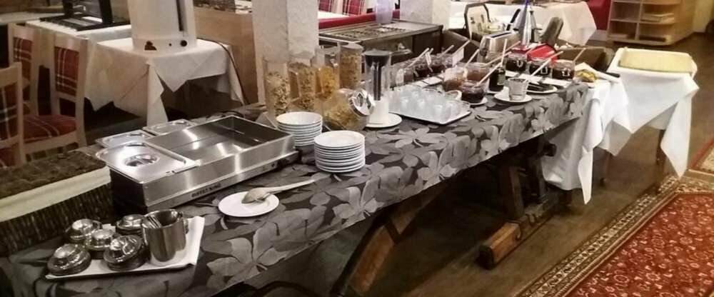 Ein Blick auf das reichhaltige Frühstücksbüffet!