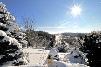 Garten im Winter, Quelle: Hotel Bellevue Spa & Resort Reiterhof Wirsberg