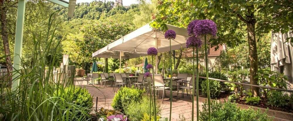 Genießen Sie den Sommer auf unsere Gartenterrasse.