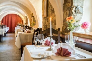 Gewölberestaurant, Quelle: Wasserschloss Klaffenbach Schlosshotel Chemnitz