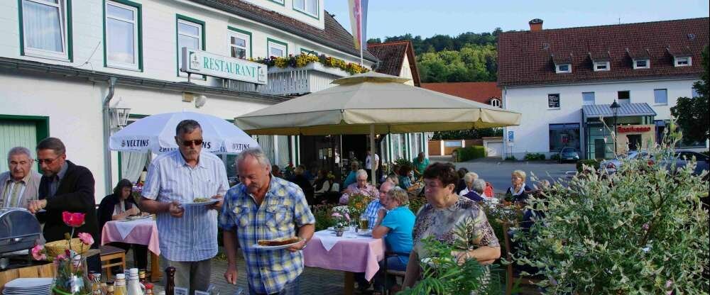 Grillbuffet im Sommer