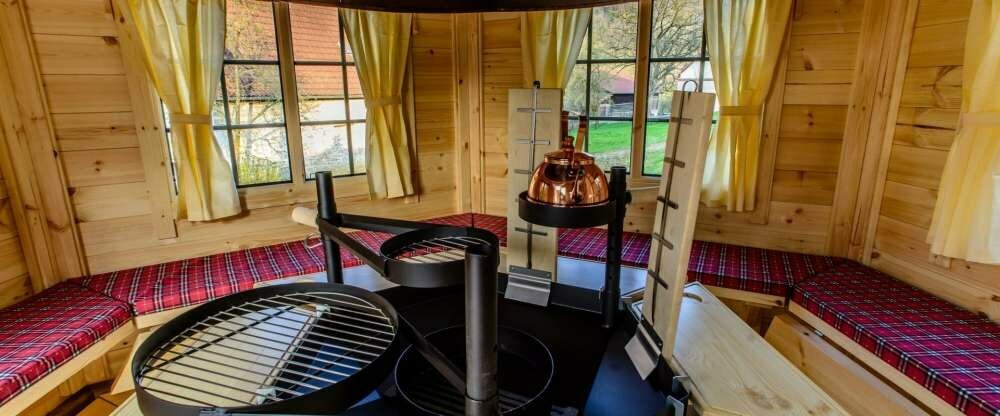 Finnische Grillkota im Schlossgarten