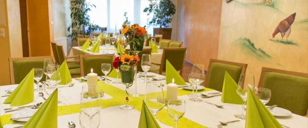 Der Hahnenkorb ein multifunktionaler Raum, dient als Frühstücksraum, Veranstaltungsraum und als Tagungraum