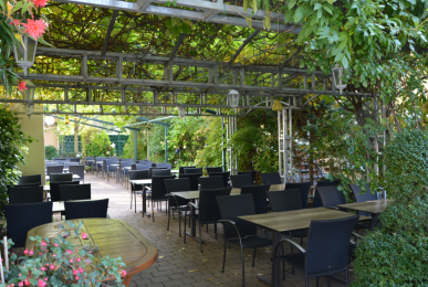 Hotel Adlerbräu - Restaurant - Gartenterasse, Quelle: Hotel Adlerbräu