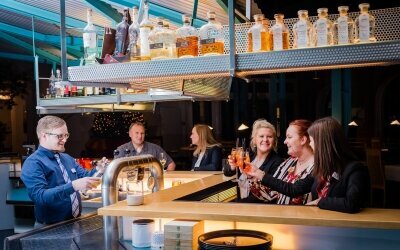 Hotel Alte Werft - Hotelbar im Restaurant Schnürboden