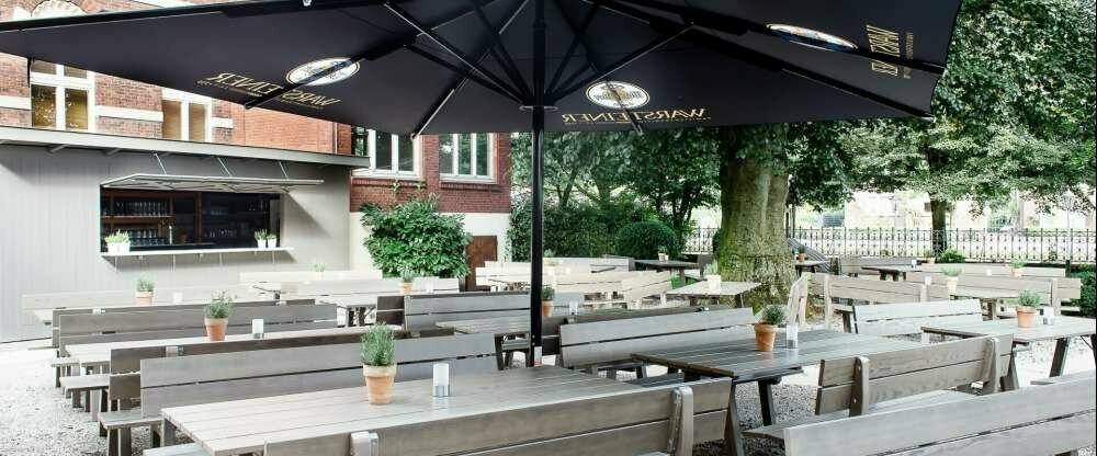 Hotel Alte Werft - Biergarten beim Restaurant Schnürboden