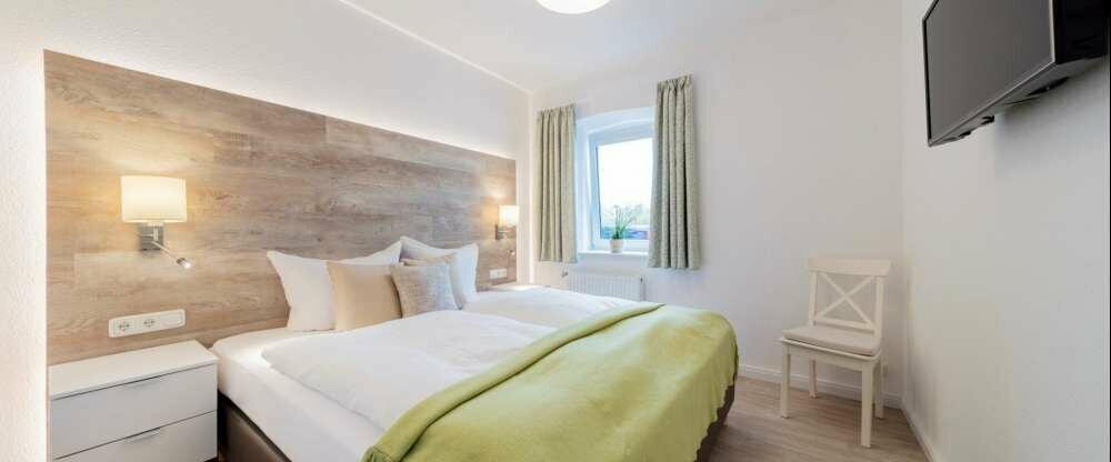 Typ A im EG, ca. 52qm, 3 Zimmer für bis zu 5 Personen. Hunde auf Anfrage erlaubt