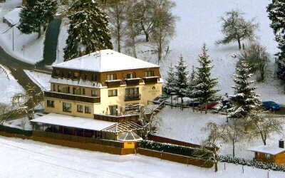 Hotel Grüner Baum im Winter