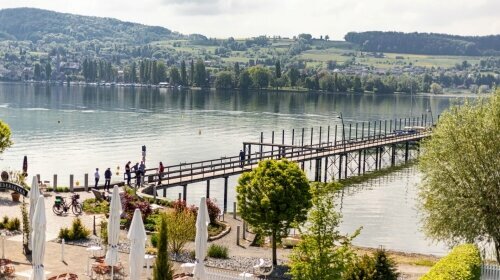 Ausblick auf die Seeterrasse