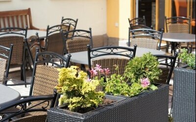 Hotel Restaurant Laux - Terrasse/Außenbereich