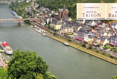 Hotellage , Quelle: Moselstern****Hotel "Brixiade & Triton" Cochem