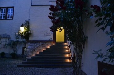 Innenhof Abend, Quelle: Hotel & Spa Wasserschloss Westerburg