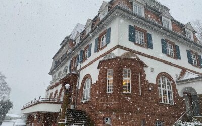 Jugendstilhotel Trifels im Schnee