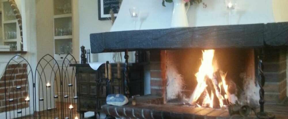 Kamin im Restaurant