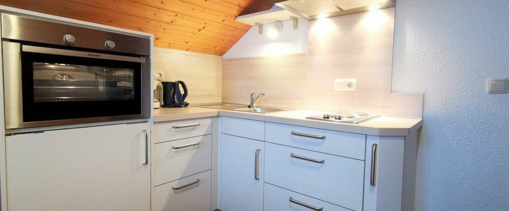 Küche in einer Ferienwohnung