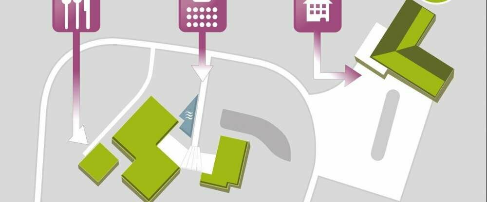 Das Restaurant befindet sich in einem separaten Gebäude.