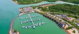 LAGOVIDA Ferienresort am Störmthaler See - Hotel-Außenansicht, Quelle: LAGOVIDA Ferienresort am Störmthaler See