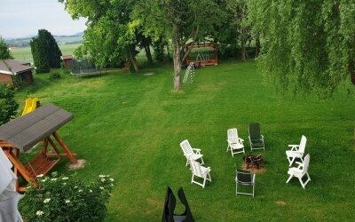 Landidyll Landhaus zum Mushof - Terrasse/Außenbereich