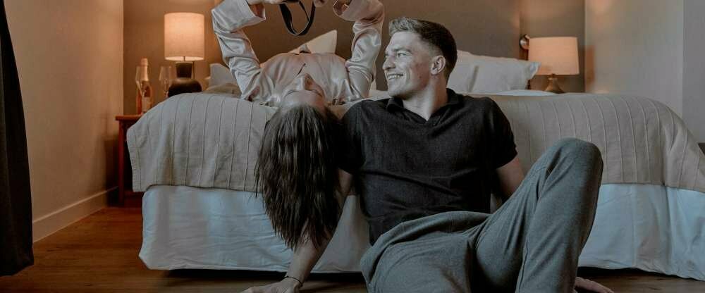 Schlafbereich in der Lodge