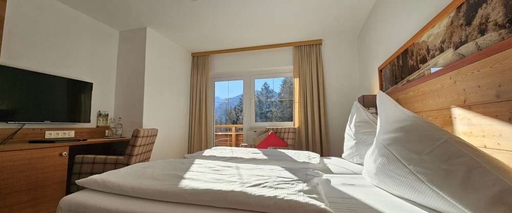 Naturhotel Cafe Waldesruhe - Doppelzimmer mit Süd- Panoramabalkon