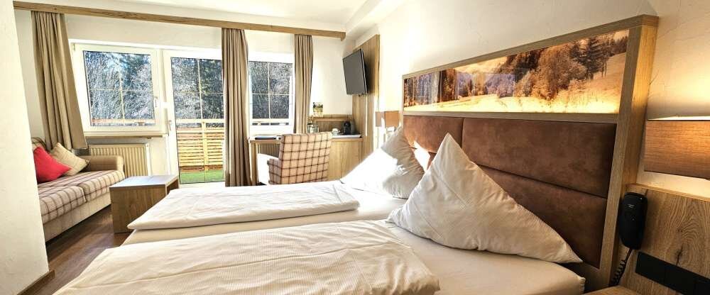 Naturhotel Cafe Waldesruhe - Doppelzimmer mit Süd - Panoramabalkon