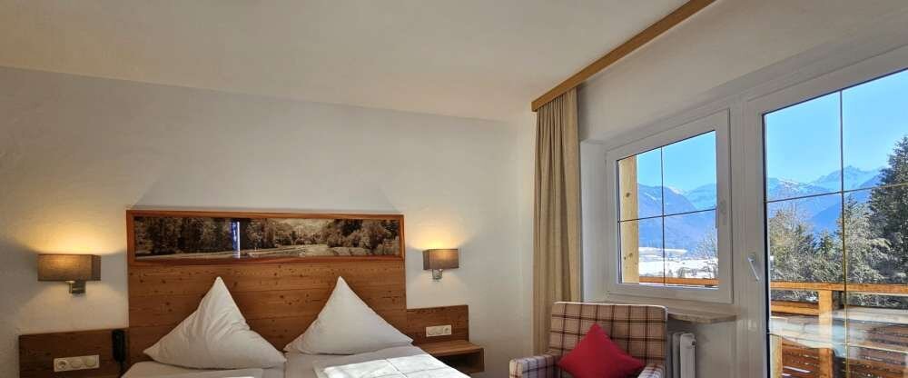 Naturhotel Cafe Waldesruhe - Doppelzimmer mit Süd- Panoramabalkon