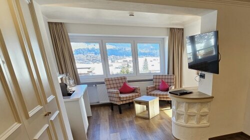 Naturhotel Cafe Waldesruhe - Apartment mit rundem Bett