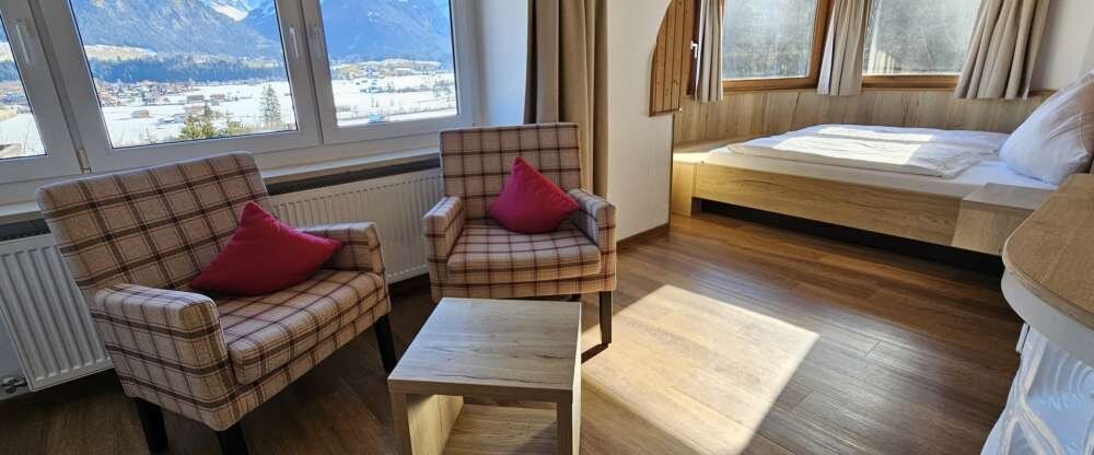 Naturhotel Cafe Waldesruhe - Apartment mit rundem Bett