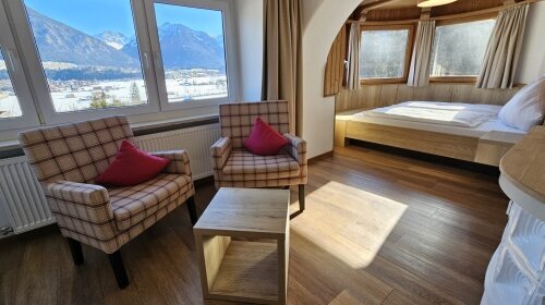 Naturhotel Cafe Waldesruhe - Apartment mit rundem Bett