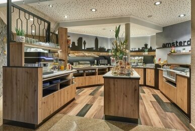 Frühstücksbuffet, Quelle: NordWest-Hotel "Amsterdam"