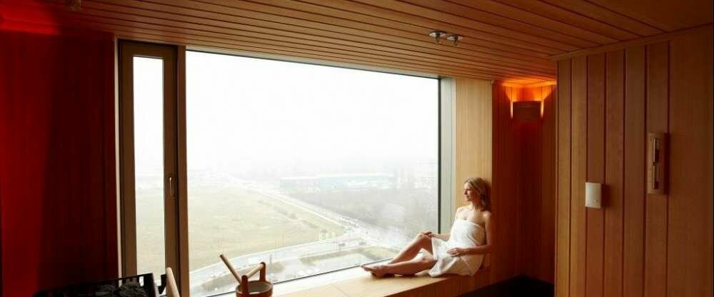 Panoramasauna im Wellnessbereich