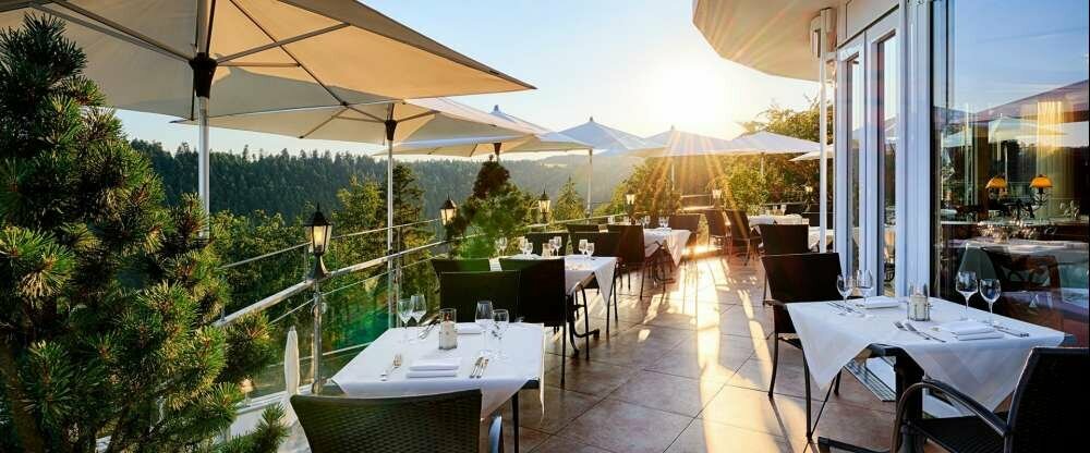 Panoramaterrasse vom Hotelrestaurant