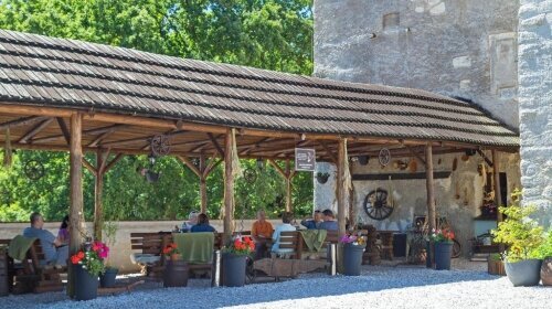 Pension Burg Wildstein - Terrasse/Außenbereich
