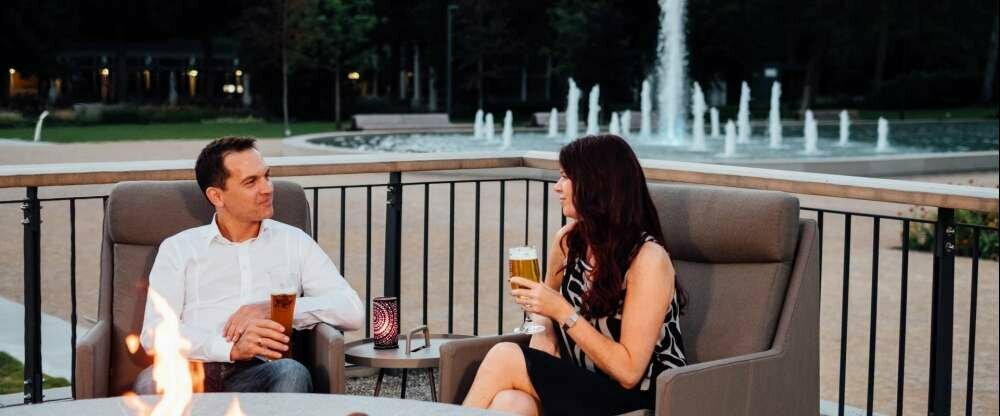 Feuerstelle auf der Terrasse