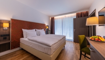 Alle 69 Premium-Doppelzimmer befinden sich im 2018 neu erbauten Flügel des Hotels.